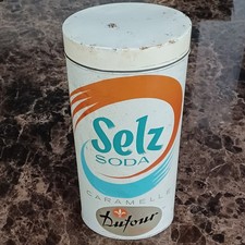 Scatola di latta per Caramelle Dufour Bonbons - Selz SODA fine anni '70