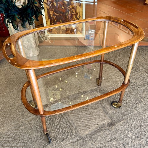 Carrello legno vetro ed - carrello,