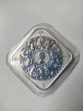 2025 Royal Mint Queens Beast lingotto completo 1 oz lingotto argento fine 999,9 sigillato