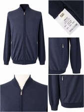 ZILLI Giacca Maglione Blu Navy