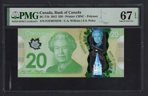 Canada dollari 2012 71b - 20,