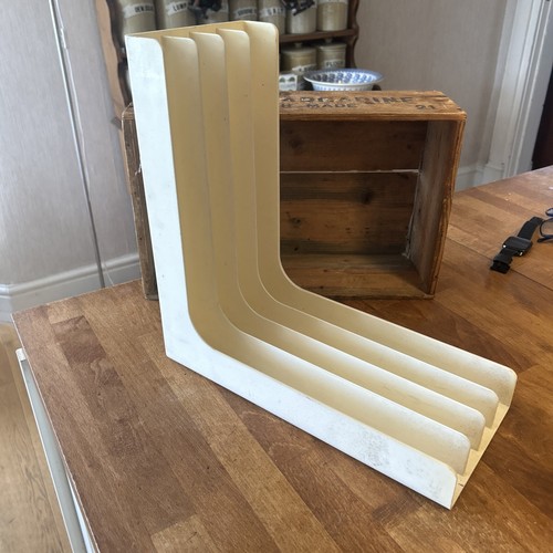 Vintage white plastic - record, /