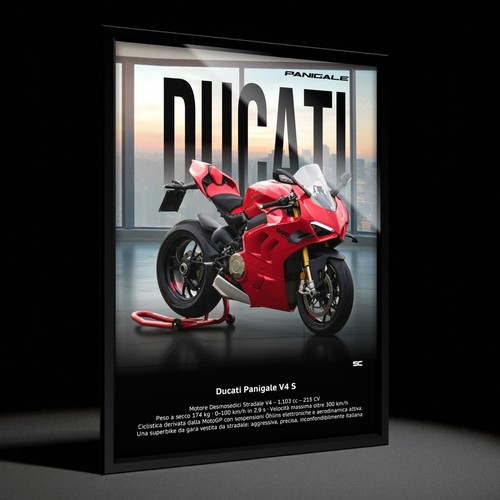 Quadro parete poster moto - poster,