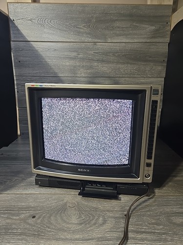 Vintage sony trinitron crt - trinitron, 13"