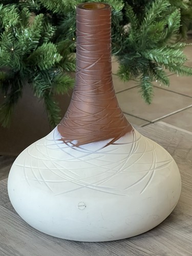 Vaso vetro caramello - vaso,