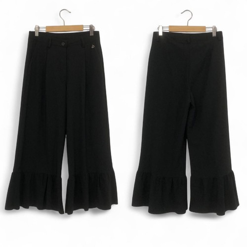 Dixie pantalone nero ondulato - dixie,