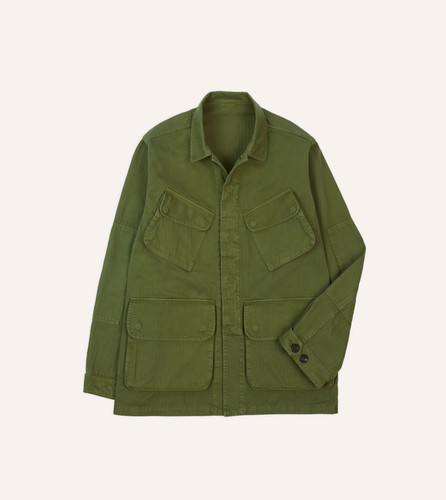 Giacca giungla drake olive - giacca, drake's