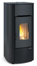 Stufa a pellet ventilata 5 stelle NORDICA EXTRAFLAME Mariella nero 7,0 kW