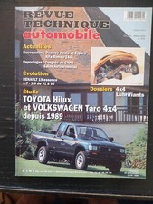 revue technique Toyota Hilux 2.4 d  VW Volkswagen Taro 4x4 Xtra double cab SR 