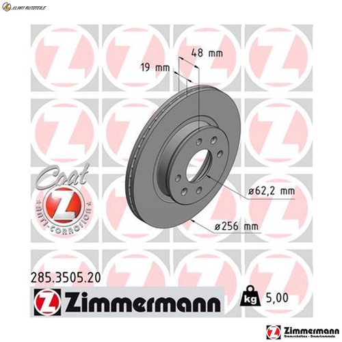 Dischi freno 285 3505 per - freno, 285.3505.20