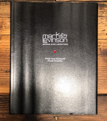 Mark levinson 331 332 - 332, 333