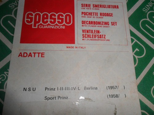 Serie guarnizioni motore nsu - motore,