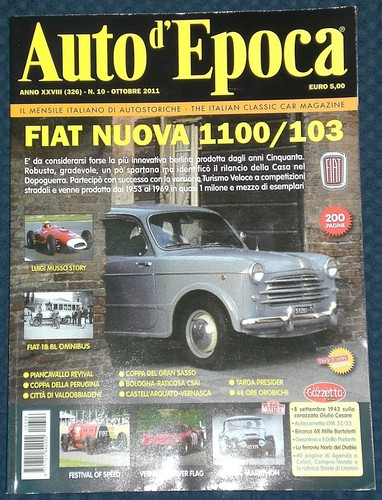 Auto epoca rivista ottobre - auto, d'epoca,