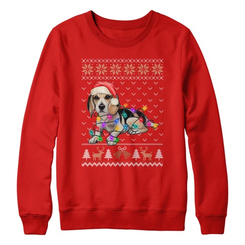Beagle felpa natalizia per - felpa,