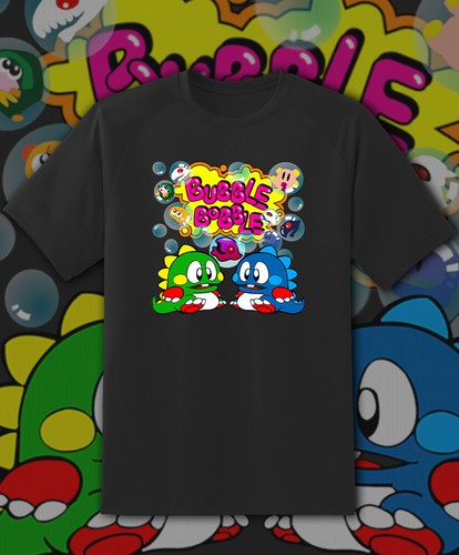 Maglietta bubble bobble nes - bobble,