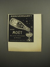 1956 Moet Champagne Ad -