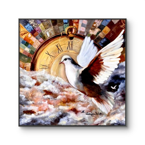 Time keeper serenity - time, 16"x16"