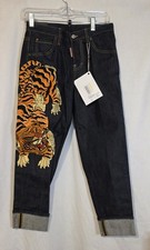 Jeans DSQUARED2 ricamati Tiger