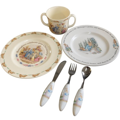 Royal doulton bunnykins set - royal,