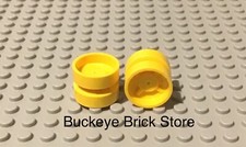 LEGO Pair Yellow Wheel 18mm x