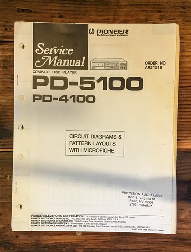 Pioneer 5100 4100 - pioneer, pd-4100