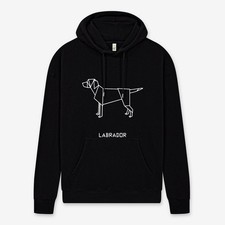 Felpa uomo labrador origami - labrador,