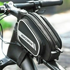 Borsa tubo anteriore ROCKBROS 1,8L bici ciclismo impermeabile grande capacità telaio borsa