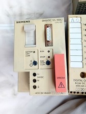 plc siemens s5 100u cpu102 con eprom, 3 schede uscite e 5 schede ingressi