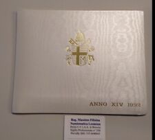 NL*VATICANO GIOVANNI PAOLO II Divisionale 1992 XIV 6 valori + 1000 Lire Argento