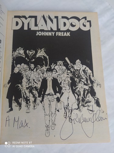 Dylan dog autografato - dylan, n.81