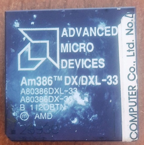Vintage cpu amd 386 - pc,