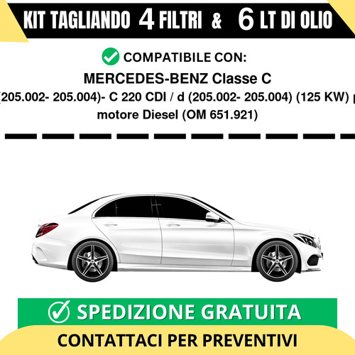 Tagliando per mercedes - per, mercedes-benz