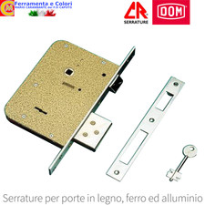Serratura Di Sicurezza Per Porta Legno Ferro Alluminio Ad Infilare DOM CR 5000