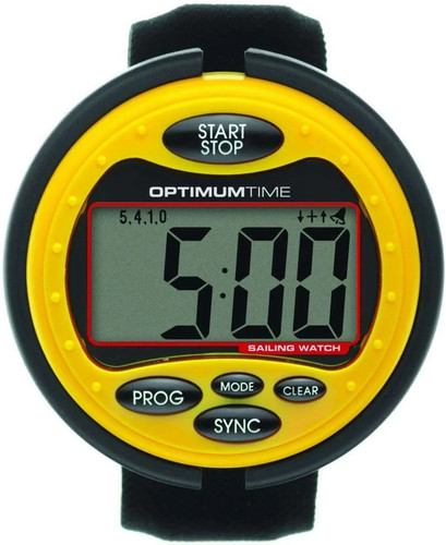 Orologio vela giallo optimum - orologio,