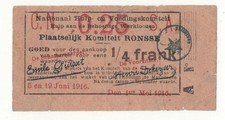 Belgio franco 1916 - ,