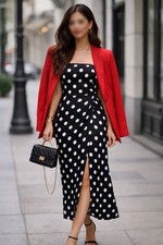 Abito midi nero Zara taglia L