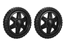 2 RUOTE NERO PNEUMATICO 13cm