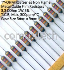 10 pezzi Resistenze 3,3 KOhm