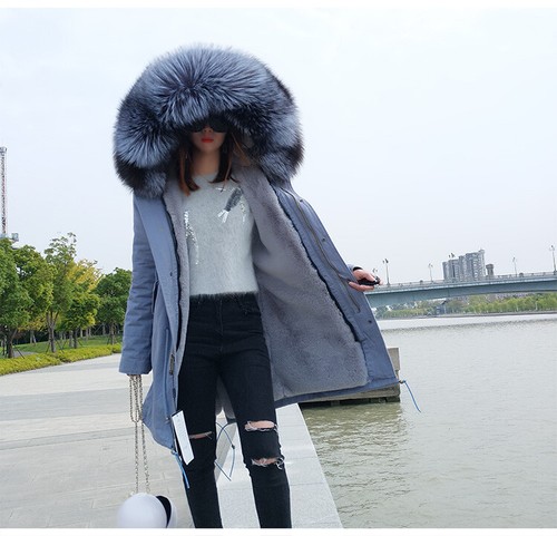 Cappotto lungo vera - , pelliccia