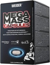 WEIDER Mega Mass Caps (120 Caps) Capsule Integratori Sport Fitness Costruzione Muscolare