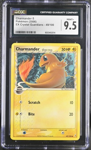 Cgc charmander delta - 9.5, δ
