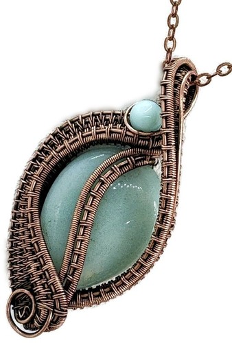 Collana goccia intrecciata - a,