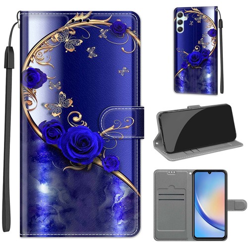 Magnetic painted leather - painted, flip