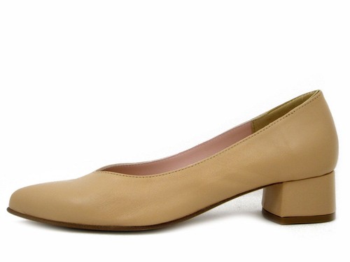 Scarpe donna pelle beige - scarpe,