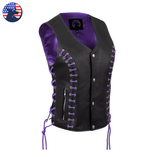 Gilet donna vintage viola - , e