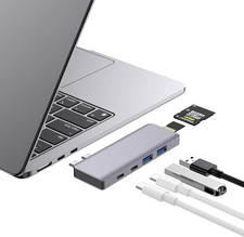 USB C Hub, 6-In-2 USB C