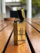 Accendino Vintage Swiss Made VD Gold Plated Briquet Lighter Luxuor Vox