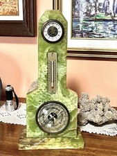 Stazione Meteo Vintage in Resina Verde