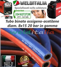 TUBO BINATO IN GOMMA 5 MT. PER