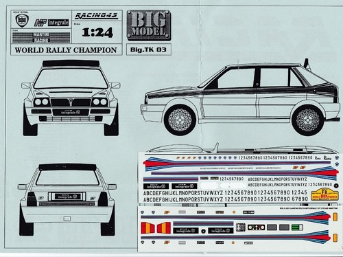 Lancia delta 5 ma tini - 1/24, hf/5